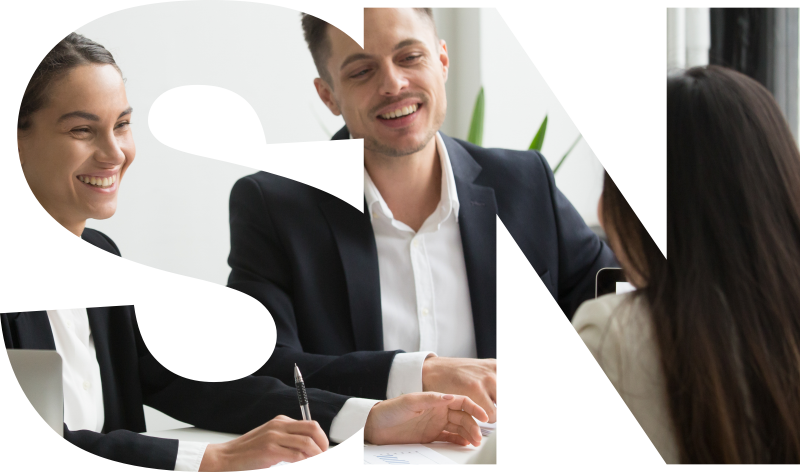SN Group HR — logo z zespołem